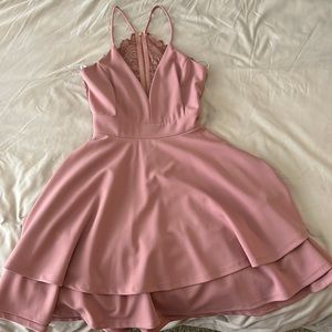 Short pink dress